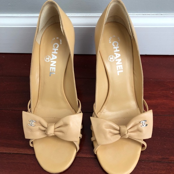 Chanel Open Toe Pumps - Picture 1 of 7